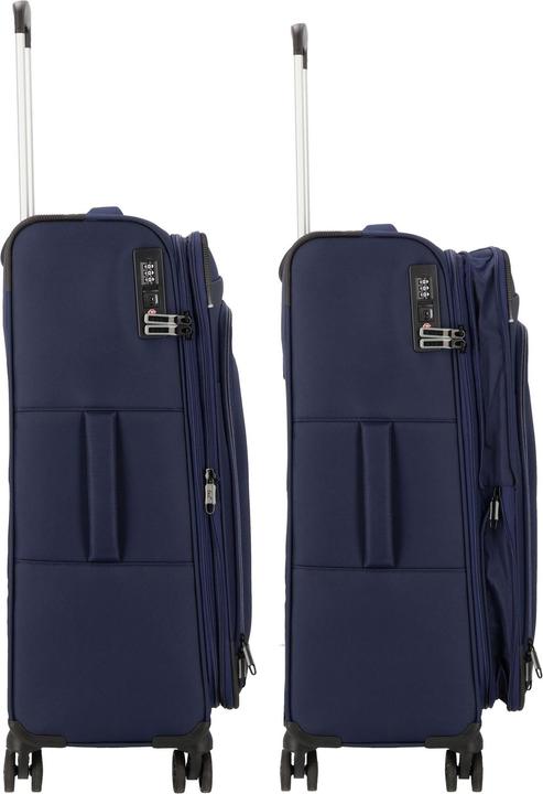 Produktbild D&N Travel Line 9504 4 Rollen Trolley M 67 cm mit Dehnfalte (67 l, M (50 - 90l))