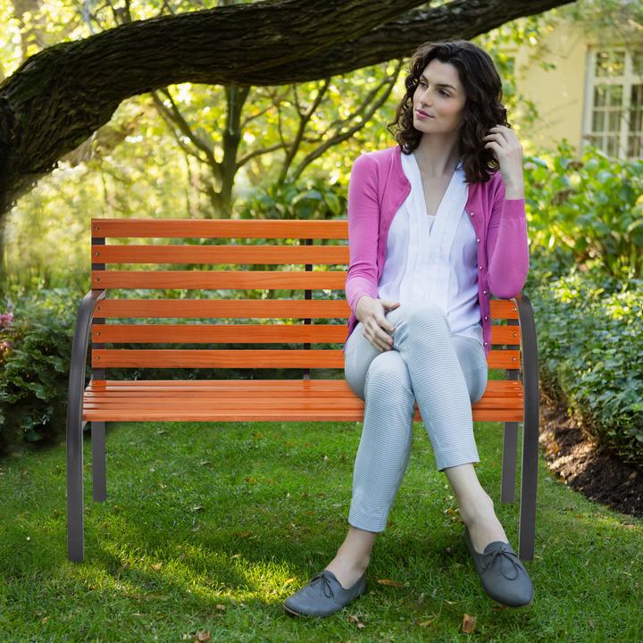 Actual product image Relaxdays Garden bench