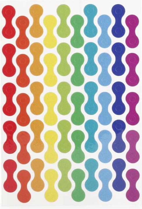 Kikkerland Adesivi per bici Catene arcobaleno