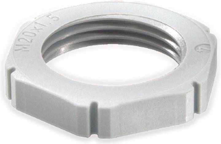 Actual product image Wiska Locknut M20 EMUG 20 glass fibre reinforced lgr 1006077 (M20)