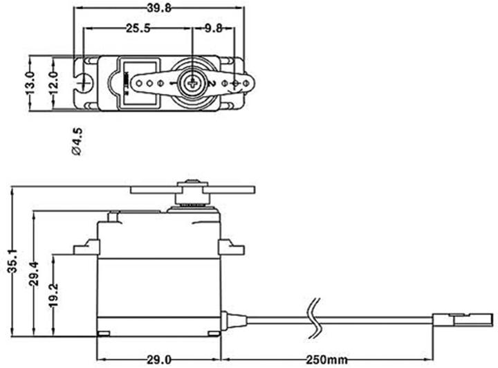 Actual product image Hitec Servo HS-D85 MG Digi HV