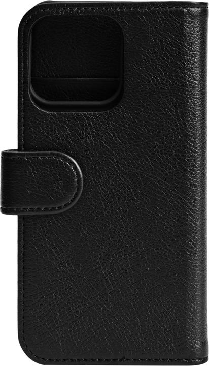 Actual product image Essentials iPhone 13 Pro PU wallet, detachable, 3 card, Black (Apple iPhone 13 Pro)