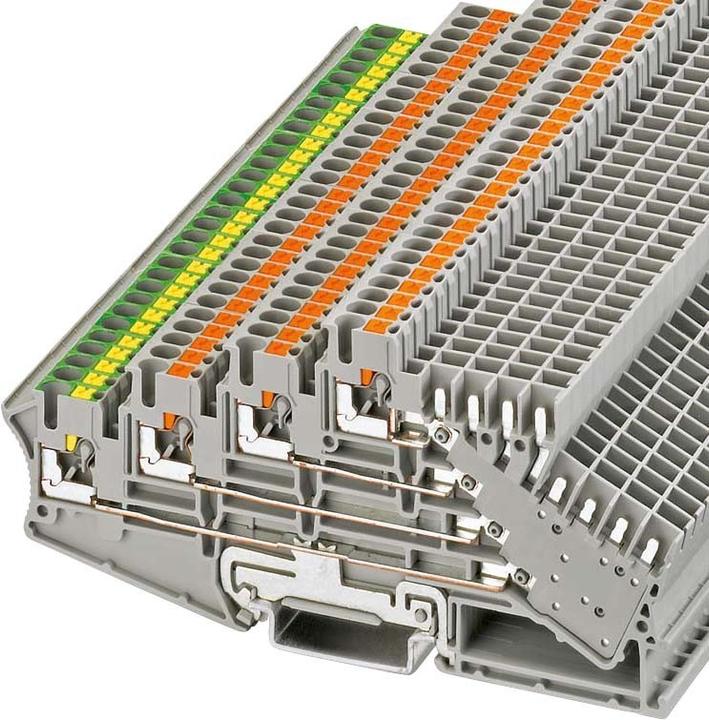 Produktbild Phoenix Contact Mehrstockklemme 0,14-4qmm, grau PT 2,5-PE/3L/2P Anschliessbarer Leiterquerschnitt fein