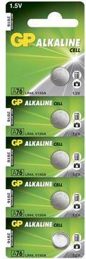 Productafbeelding GP Batteries Alkaline cel (5 Pcs., LR44, 110 mAh)