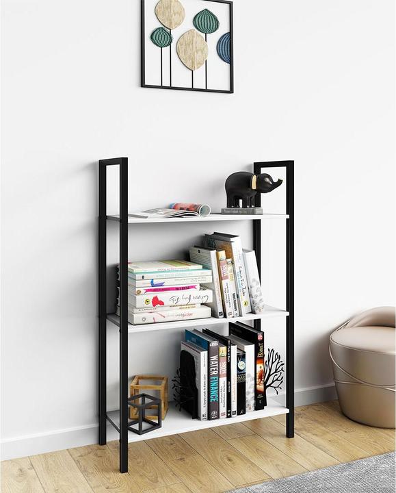 Produktbild VCM Metall Stand Regal Bücher Flakos 3fach (56 x 24 x 100 cm)