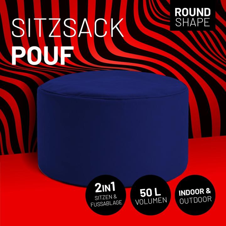 Image du produit Lumaland Sitzsack 45 x 25 cm, Navyblau