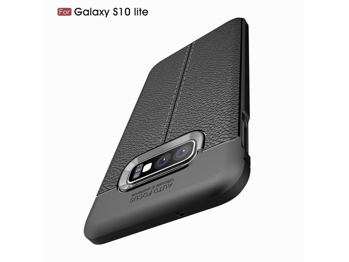 Produktbild Screenguard Samsung Galaxy S10e Hülle Leather Design TPU Cover (Samsung Galaxy S10e)