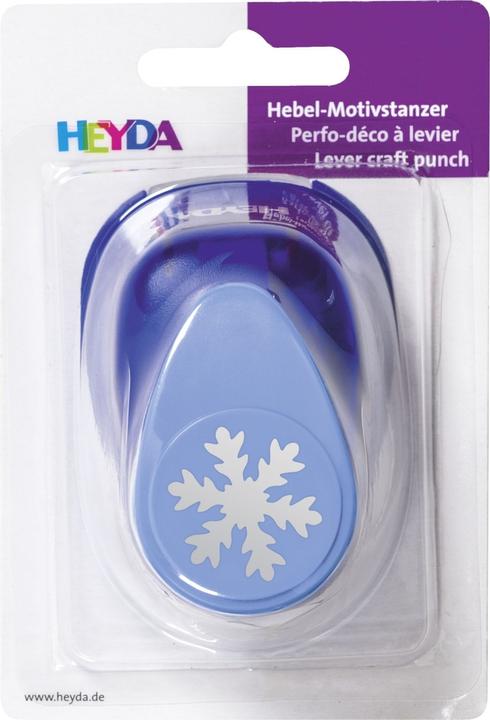 Actual product image Heyda Motif punch for cardboard up to 220g/sqm large snowflake 25mm