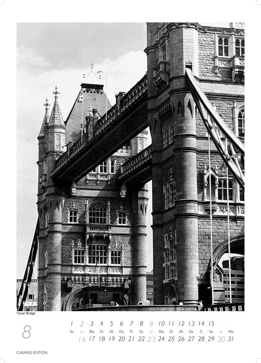 Image du produit London schwarz-weiss 2026 S 29x21cm (Allemand)