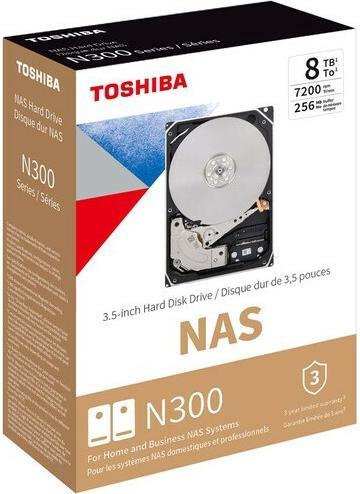 Actual product image Toshiba N300 (8 TB, 3.5", CMR)