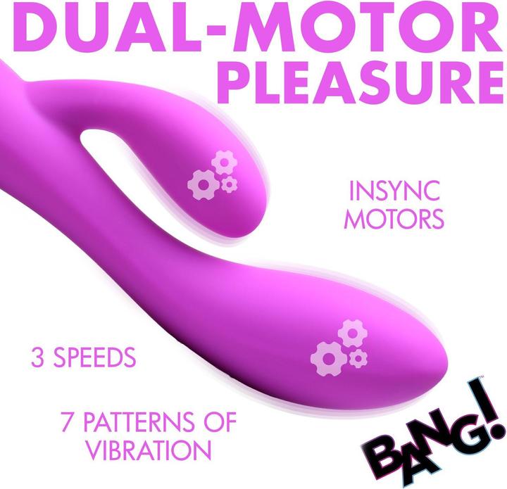 Produktbild Frisky Wiederaufladbarer Flexibler Rabbit-Vibrator Aus Silikon Lila
