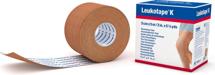 Actual product image BSN K Plaster bandage 5mx5cm skin coloured (5 m)