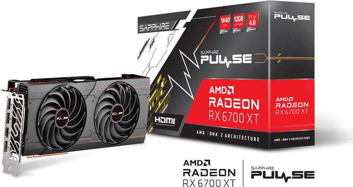 Actual product image Sapphire Radeon RX 6700 XT Pulse (12 GB)