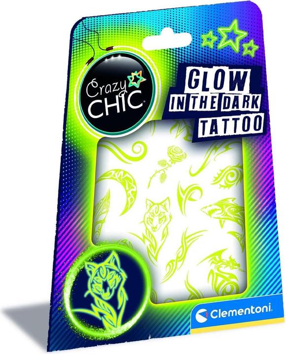 Actual product image Clementoni Crazy Chic - Urban Tattoos glow in the dark