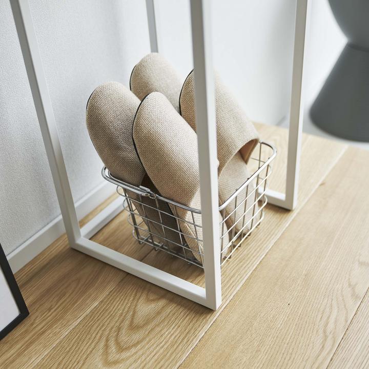 Image du produit Yamazaki Étagère à 2 niveaux avec plateau en bois TOWER