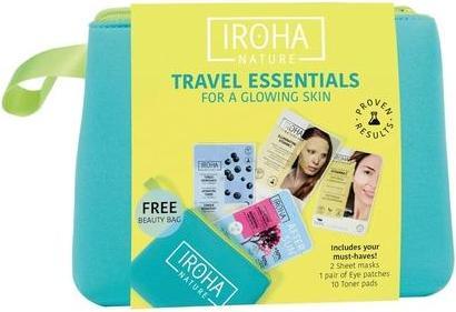 Iroha Nature Nature Travel Set Moisturizing Face Mask Eye Patches Anti-Fatigue Mask Aftersun Mask All Skin