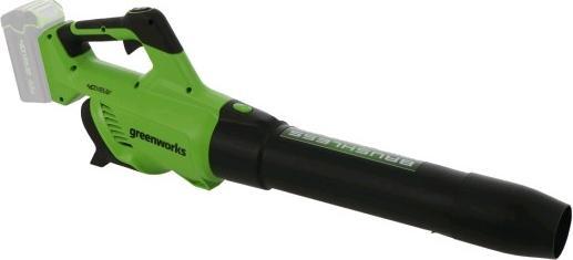 Greenworks GD40AB Souffleur axial à batterie 40VSANS BATTERIE ET CHARGEUR DE BATTERIE (Fonctionnement sur batterie, Aspirateurs à feuilles)