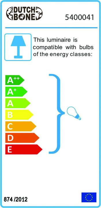 Energie-Label Dutchbone Bulan (E14)