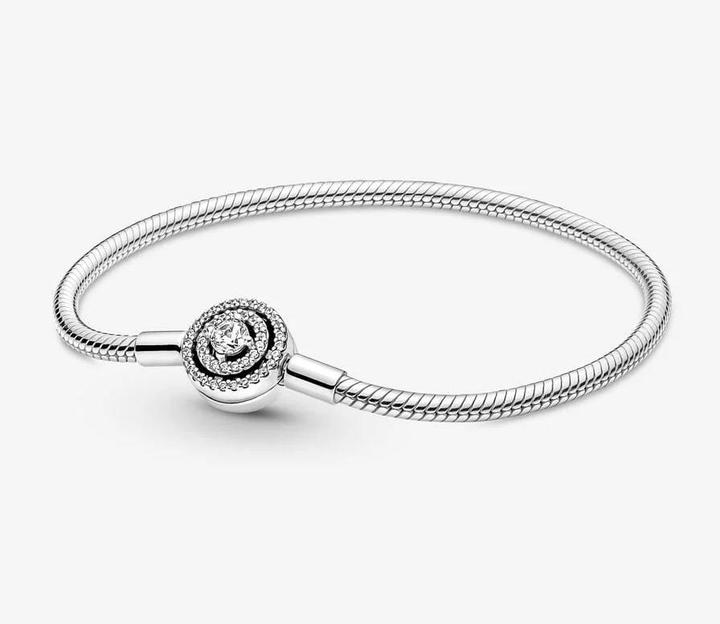 Immagine prodotto Pandora Bracciale con catena a serpente Moments Halo (20 cm, Argento 925)