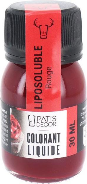 Produktbild Patisdécor Fettlöslicher Lebensmittelfarbstoff Rot (30ml) (30 ml)