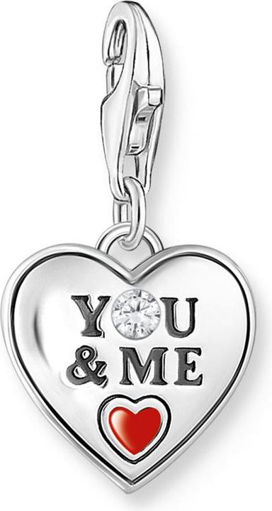 Thomas Sabo Charm-Anhänger YOU & ME Silber (Silber 925, Emaille)