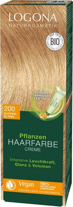 Produktbild Logona Pflanzenhaarfarbe Creme (200 kupferblond)