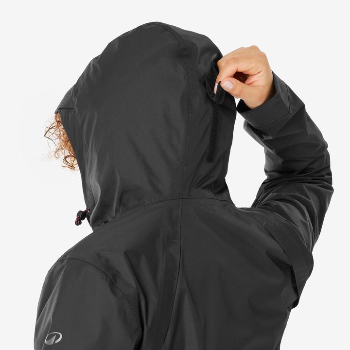Actual product image Quechua Wanderjacke Damen wasserdicht - NH500 schwarz (M)