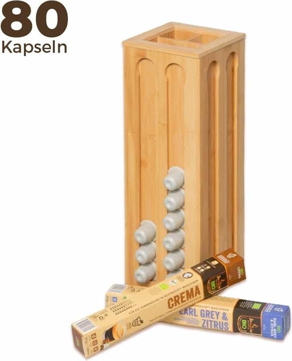 Produktbild SanSiro Bambus Kapselhalter 80