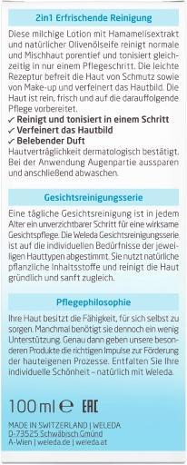 Produktbild Weleda Erfrischende 2in1 Reinigung (Reinigungsmilch, 100 ml)
