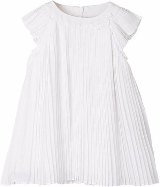 Image du produit S.Oliver Robe bébé blanche manches courtes en mousseline de soie (62)