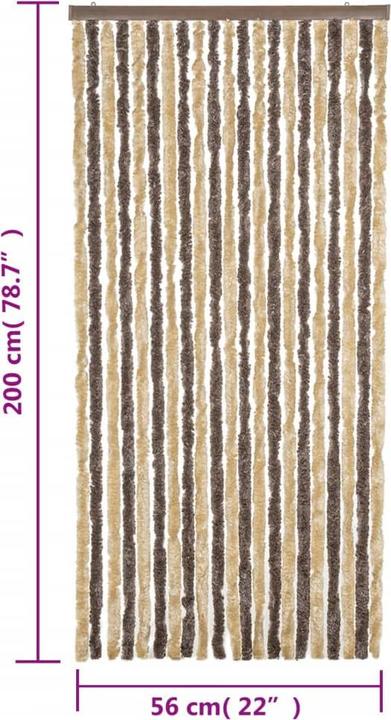 Produktbild VidaXL Fliegenvorhang Chenille (56 x 200 cm)