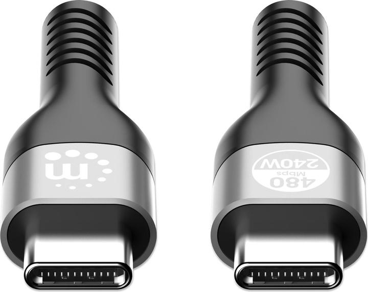Produktbild Manhattan USB 2.0 Typ C EPR Ladekabel 240 W / PD 3.1 (2 m, USB 2.0, 240 W)