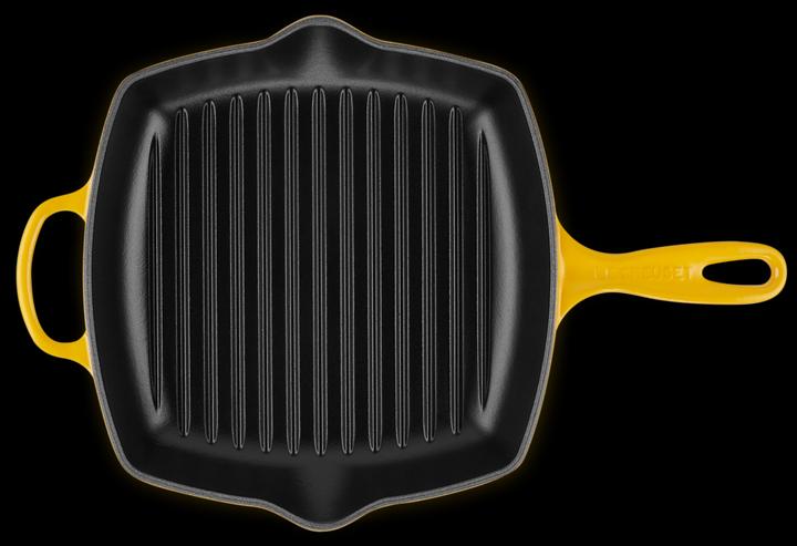 Actual product image Le Creuset Grill pan SIGNATUR dark yellow (Grill pan, Cast iron)
