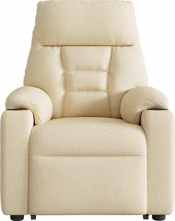 Immagine prodotto VidaXL Poltrona massaggiante con ausilio stand-up in tessuto crema