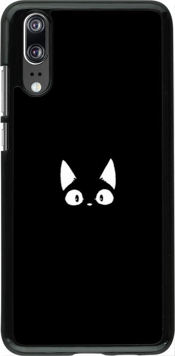 Produktbild PhoneLook Hülle Funny cat on black (Huawei P20)