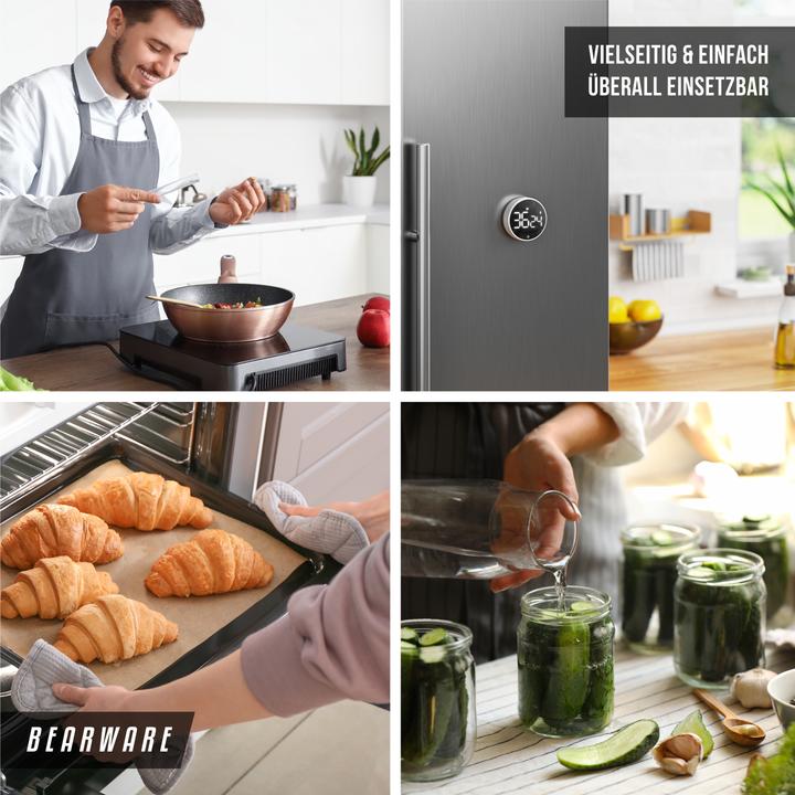 Produktbild Bearware Küchentimer digital, Küchenwecker, Eieruhr, Display, magnetisch, Countdown, Kurzzeitimer, Küchenuhr