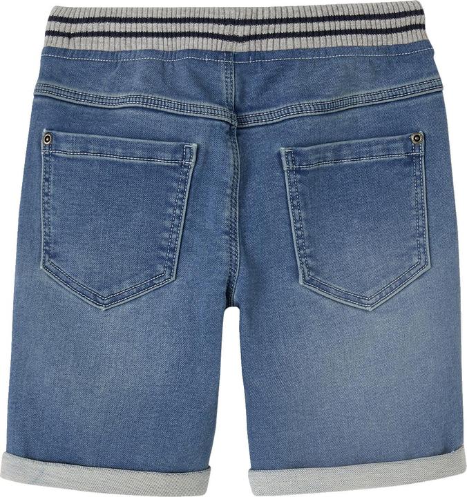 Vertbaudet Jungen Shorts mit Schlupfbund, Denim-Look