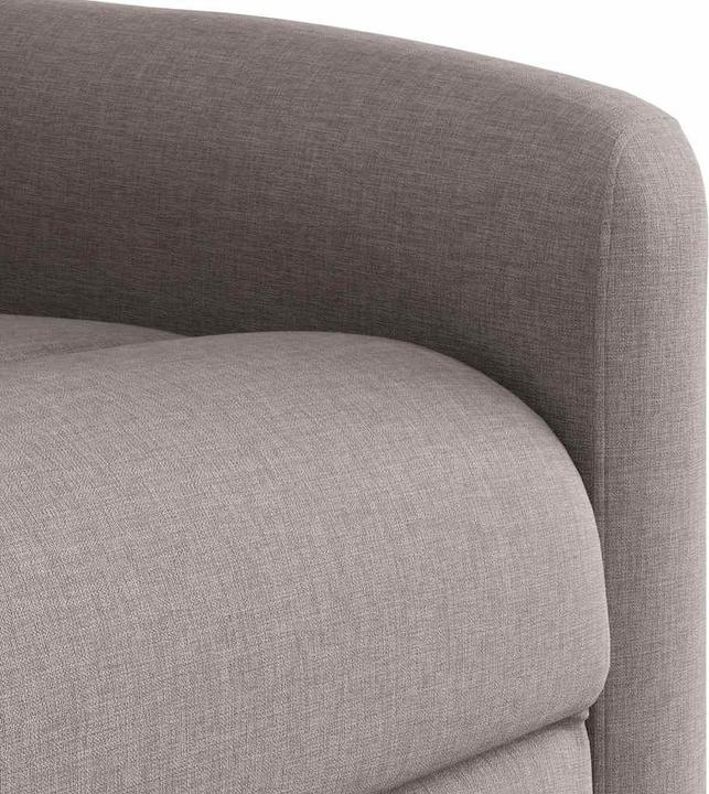 Immagine prodotto VidaXL Poltrona massaggiante con ausilio per la risalita Tessuto Taupe