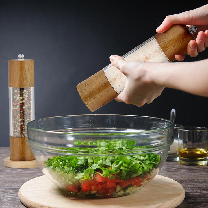 Actual product image Relaxdays 6-piece spice mill set (Various spices, Herbs, Pepper, Salt)