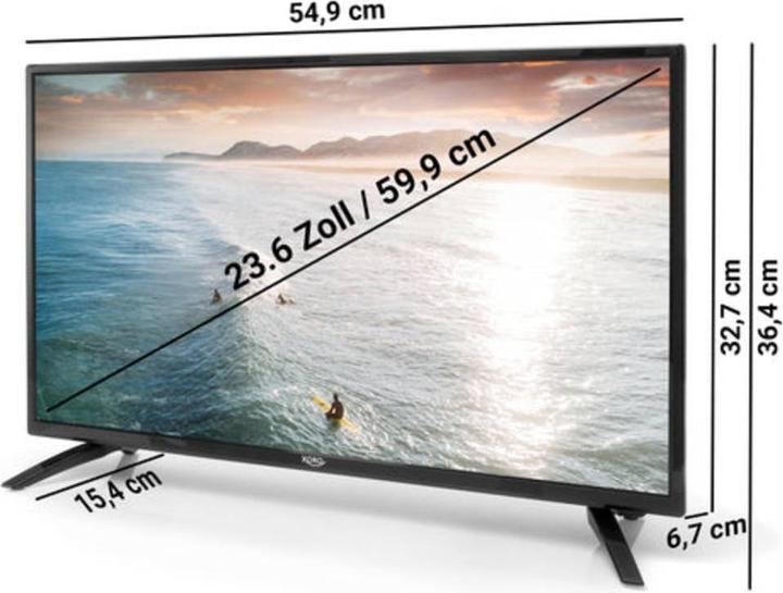 Immagine prodotto Xoro HTL 2477 59,9 cm (23,6" ) HD Smart TV WLAN Nero (classe energetica F). (24", LED, Pronto per l'HD)