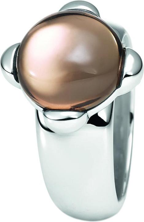 Xen Ring mit 12 mm grossen Rauchquarz Cabochon