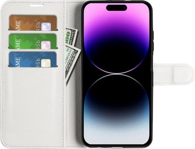 Actual product image MU Classic Litchi Leather Bookcover Series (Apple iPhone 15 Pro)