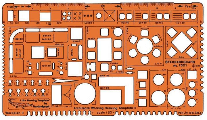 Actual product image Architect-work plan template (220 mm)