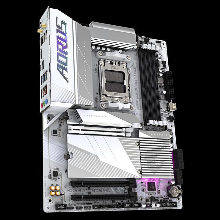 Image du produit Gigabyte B650E AORUS Elite X AX ICE (AM5, AMD B650E, ATX)