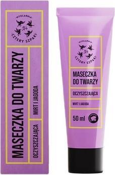 Actual product image Mydlarnia Cztery Starling MYDLARNIA CZTERY SZPAKI Maseczka do twarzy oczyszczajaca Mirt i Jagoda 50ml (50 ml)