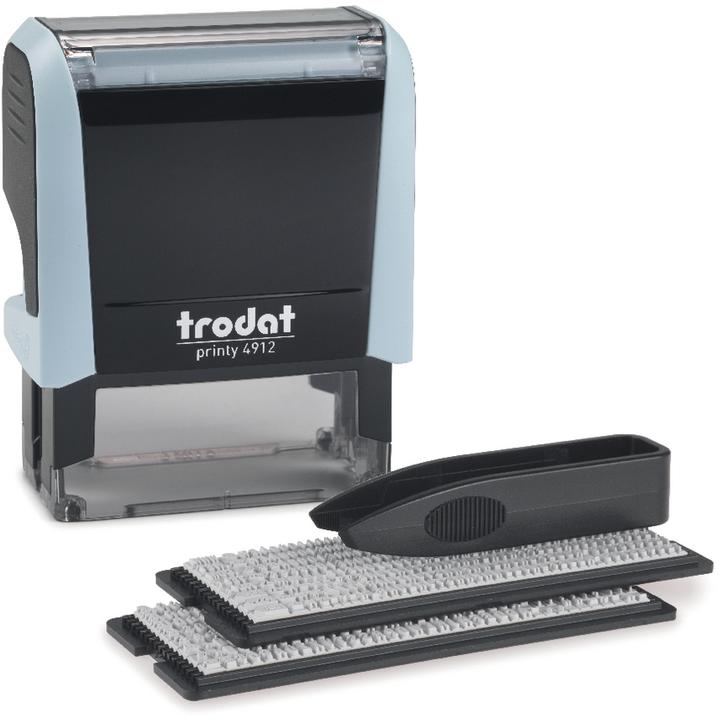 Actual product image Trodat Typomatic Printy 4.0 Pastel Edition, self-inking stamp for self-setting