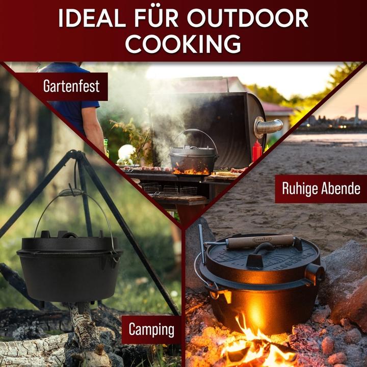 Produktbild Gusskönig Dutch Oven Set mit Standfüssen