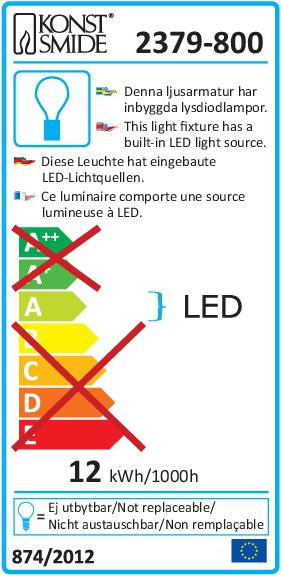 Energie-Label Konstsmide Biergartenkette (19.50 m)