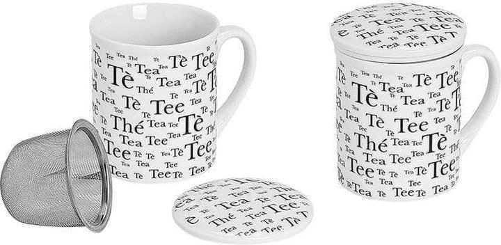 Actual product image G. Wurm Tea Mug Tea with Lid and Metal Strainer assorted 300 ml 10,3cm white (250 ml, 1 x)