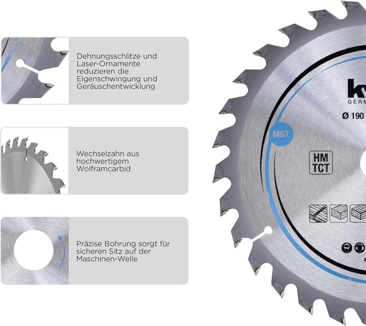Produktbild kwb Kreissägeblatt HM Mittel Ø 200x16 Z30
